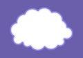 cloud, speech bubble frame cloud shape, balloon talk, dialogue chat sticker, speech bubble frame for background Royalty Free Stock Photo