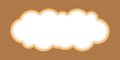 cloud, speech bubble frame cloud shape, balloon talk, dialogue chat sticker, speech bubble frame for background Royalty Free Stock Photo