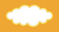 cloud, speech bubble frame cloud shape, balloon talk, dialogue chat sticker, speech bubble frame for background Royalty Free Stock Photo