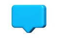 speech bubble frame 3d, talk icon, emoji comment, chat cute, 3d message social frame