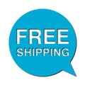 Speech Bubble free shipping with shadow