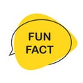 Speech Bubble Fun Fact Icon Vector Illustration EPS10 Royalty Free Stock Photo