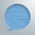 Speech Bubble Hole Algorithm Royalty Free Stock Photo