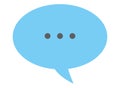 Speech bubble icon cartoon isolated