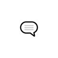 Speech bubble icon, chat logo, communication logo Royalty Free Stock Photo