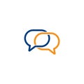 Speech bubble icon, chat logo, communication logo Royalty Free Stock Photo