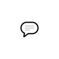 Speech bubble icon, chat logo, communication logo Royalty Free Stock Photo
