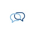 Speech bubble icon, chat logo, communication logo Royalty Free Stock Photo