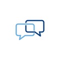 Speech bubble icon, chat logo, communication logo Royalty Free Stock Photo