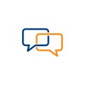 Speech bubble icon, chat logo, communication logo Royalty Free Stock Photo