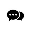 Speech bubble icon.One of set web vector icons. Royalty Free Stock Photo