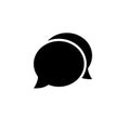 Speech bubble icon.One of set web vector icons. Royalty Free Stock Photo