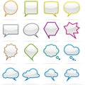 Speech bubble icon set Royalty Free Stock Photo