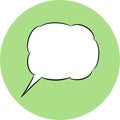 Speech bubble icon. Vector chat symbol