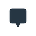 speech bubble icon vector from sosmed concept. Thin line illustration of speech bubble editable stroke. speech bubble linear sign