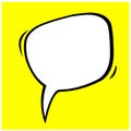 Speech bubble icon webtoon talk and comic Royalty Free Stock Photo