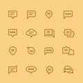 Speech bubble icons Royalty Free Stock Photo