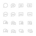 Speech bubble icons