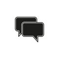 speech bubble illustration, communication icon - conversation symbol, chat icon