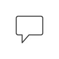 Speech bubble line icon