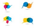 Speech bubble symbol illustration Royalty Free Stock Photo