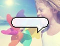 Speech Bubble Message Annouce Communicate Chat Concept