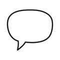 Speech bubble message icon. Chat bubble. Royalty Free Stock Photo