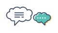 Speech Bubble with Message Icon Vector Design, vector design Generative AI Royalty Free Stock Photo