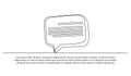 Speech bubble one continuous line design Royalty Free Stock Photo