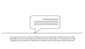 Speech bubble one continuous line design Royalty Free Stock Photo