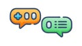 Speech Bubble with Plus Icon: Add Message or New Chat, vector design Generative AI Royalty Free Stock Photo