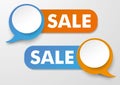 Speech Bubble Sale Labels