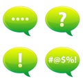 Speech Bubble Set EPS Royalty Free Stock Photo