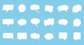 Speech Bubble set. Vector illustration. Flat design. Royalty Free Stock Photo