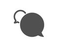 Messenger icon. Speech bubble sign. Chat message. Vector Royalty Free Stock Photo