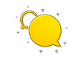 Messenger icon. Speech bubble sign. Chat message. Vector Royalty Free Stock Photo