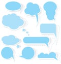 Speech bubble stickers vector Royalty Free Stock Photo