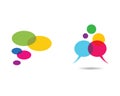Speech bubble symbol illustration Royalty Free Stock Photo