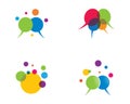 Speech bubble symbol illustration Royalty Free Stock Photo