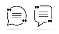 Speech bubble vector icons