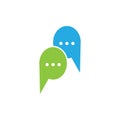 Speech bubble. Vector logo design. Business concept icon Royalty Free Stock Photo