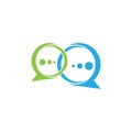 Speech bubble. Vector logo design. Business concept icon Royalty Free Stock Photo