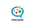 Speech bubble. Vector logo design. Business concept