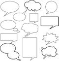 SPEECH BUBBLES Royalty Free Stock Photo