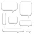 Speech bubbles and balloons Royalty Free Stock Photo