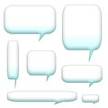 Speech bubbles and balloons Royalty Free Stock Photo