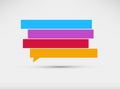 Speech bubbles banner Royalty Free Stock Photo