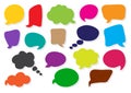 Speech bubbles collection. Vector illustration Royalty Free Stock Photo