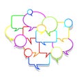 Speech bubbles Royalty Free Stock Photo