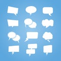 Speech bubbles Comic set Royalty Free Stock Photo